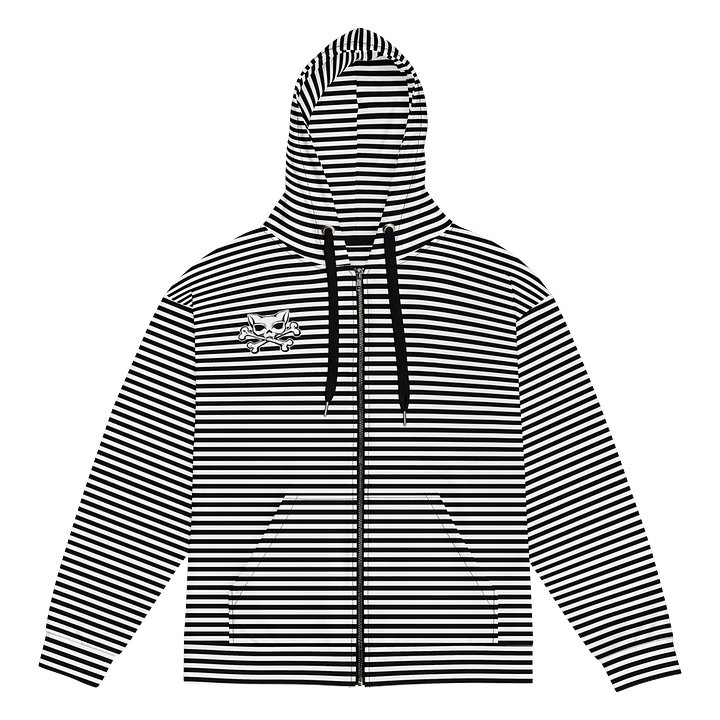 Blaque and White Stripped Hoodie product image (1)