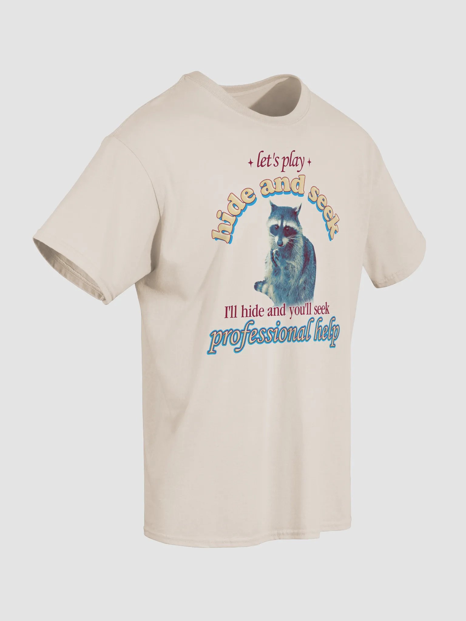 Let's Play Hide and Seek Raccoon T-shirt product image (13)