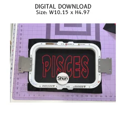 Pisces Applique Embroidery Design product image (2)