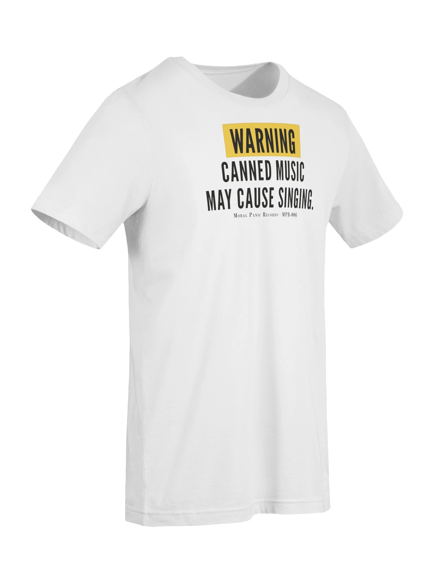 Canned Music Warning Tee (light colours) product image (19)