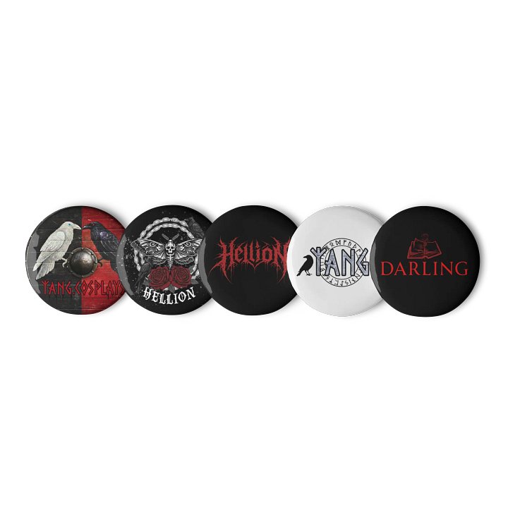 Hellion- Button Pins Style 1 product image (1)