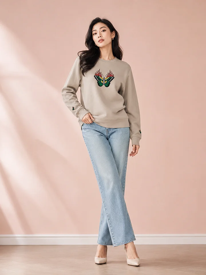 Emberwing Embroidered Sweatshirt product image (1)