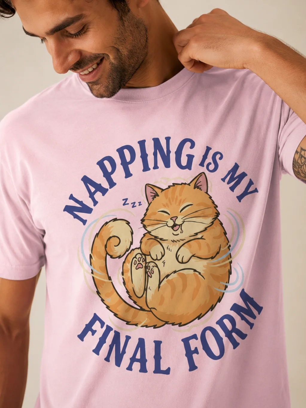 Napping Is My Final Form Cute Cat T-Shirt – Funny Sleepy Cat Tee for Pet Lovers product image (2)