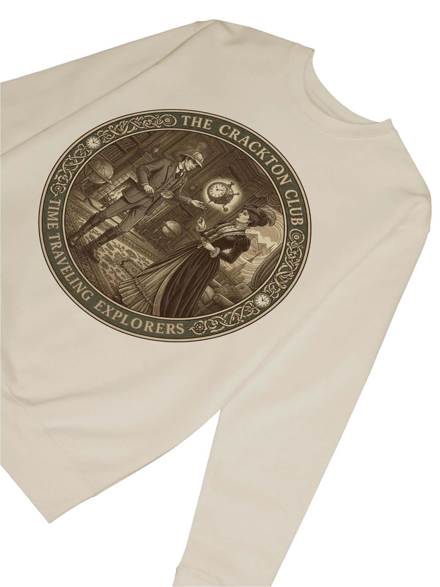“The Crackton Club – Time Traveling Explorers” – Sweatshirt product image (62)