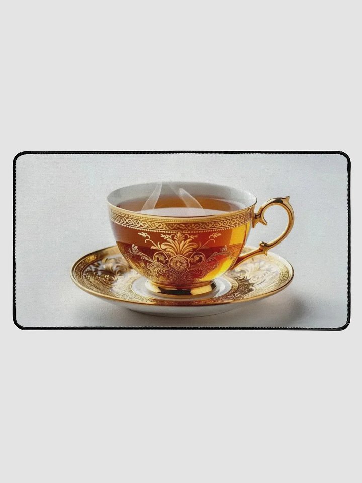 Golden Tea Delight Desk Mat product image (1)