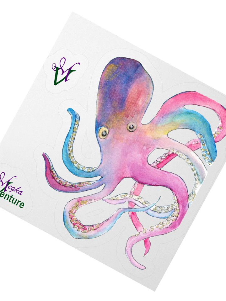 Rainbow Octopus Sticker product image (1)