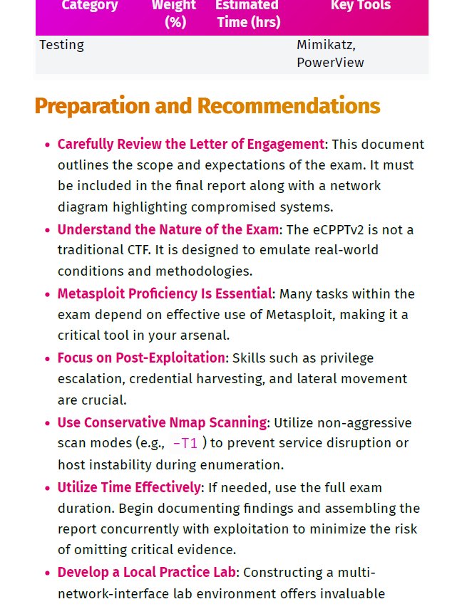 eCPPT Study Notes & Guide (Unofficial) + FREE CHEAT SHEET product image (3)