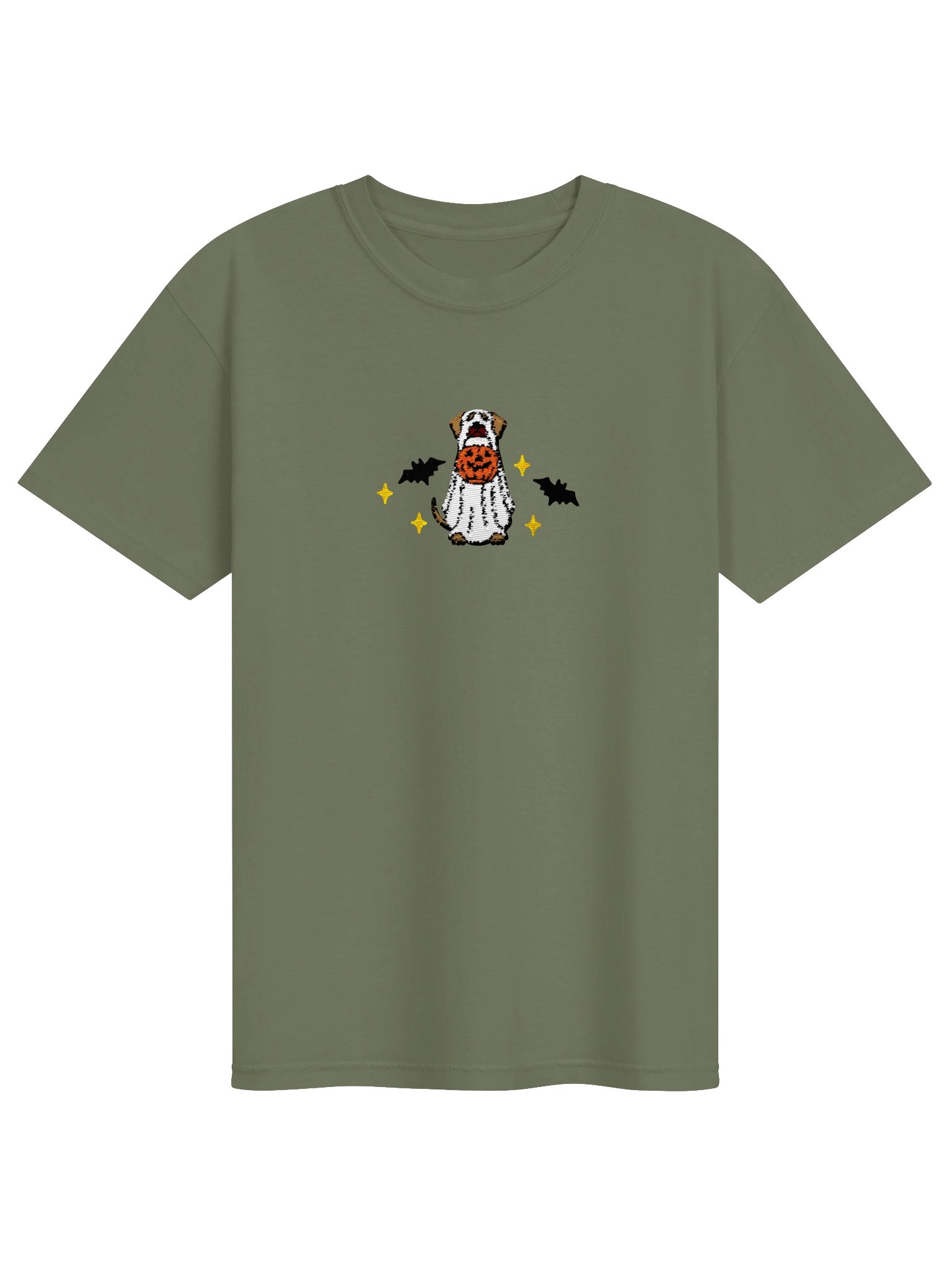 Halloween Rhodesian Ridgeback(Tan) Embroidered T-Shirt product image (9)