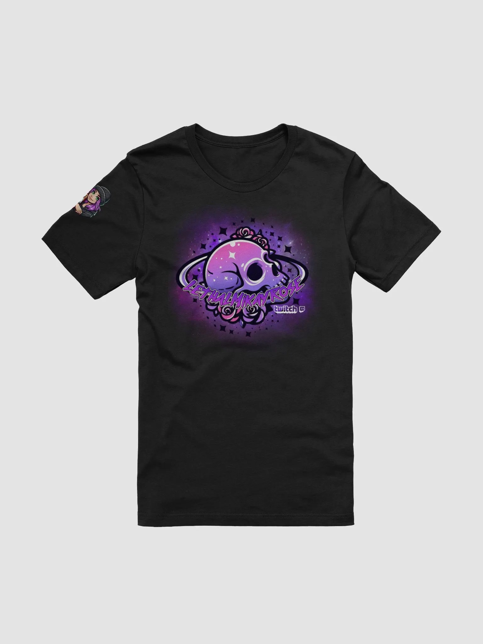 LethalMikayRose Skull logo shirt product image (5)