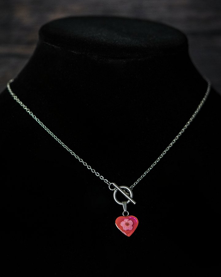 Pink Heart Necklace product image (2)