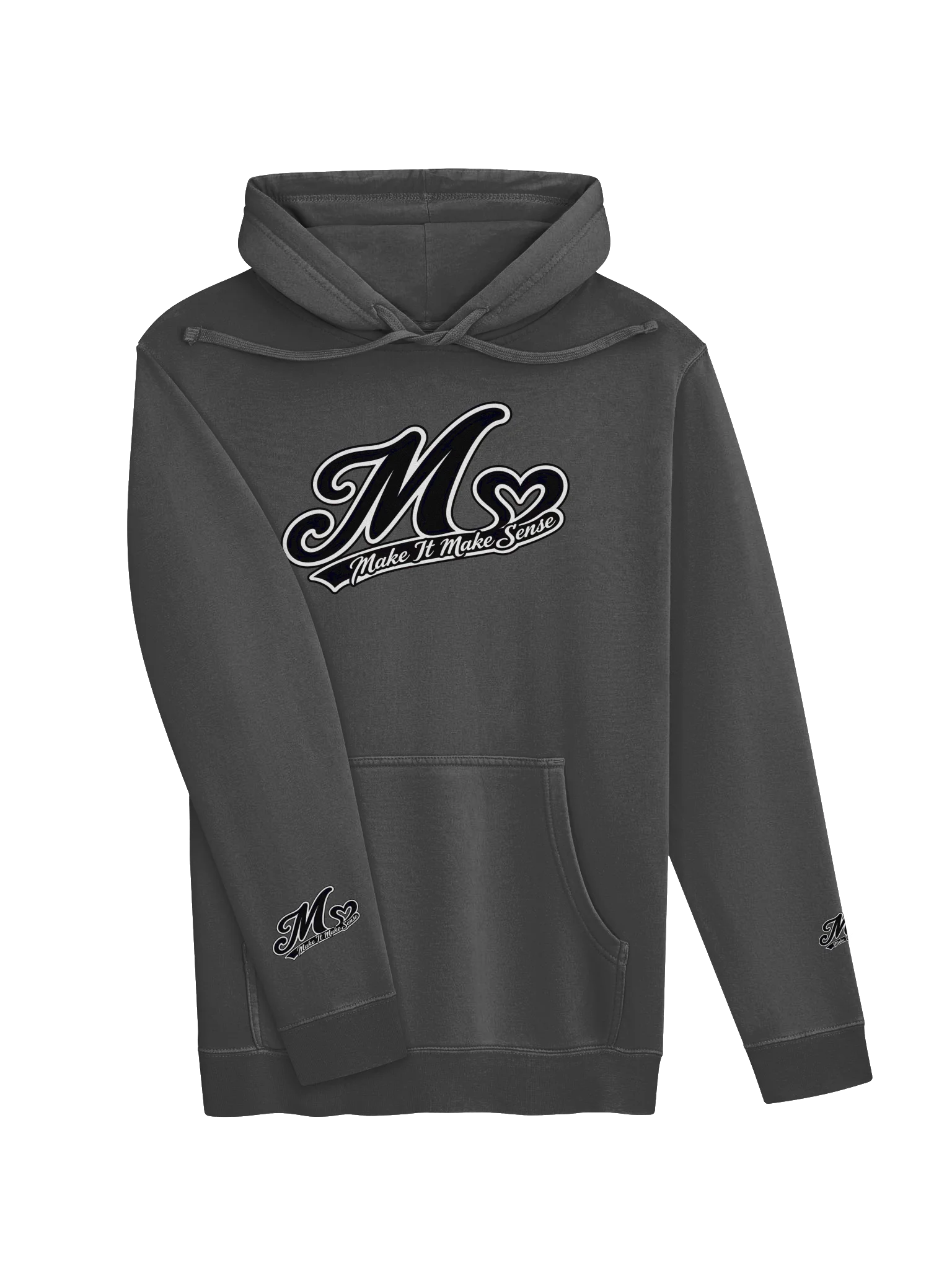 Make It Make Sense Pigment Dyed Heart Logo Hoodie product image (4)