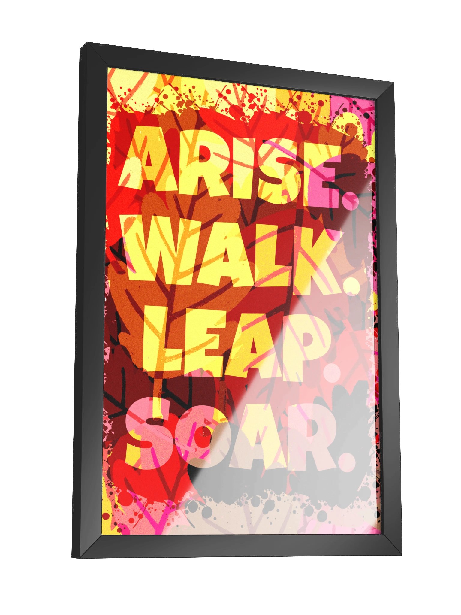 Framed High-Quality Matte Motivational Poster Fall Aesthetic product image (3)