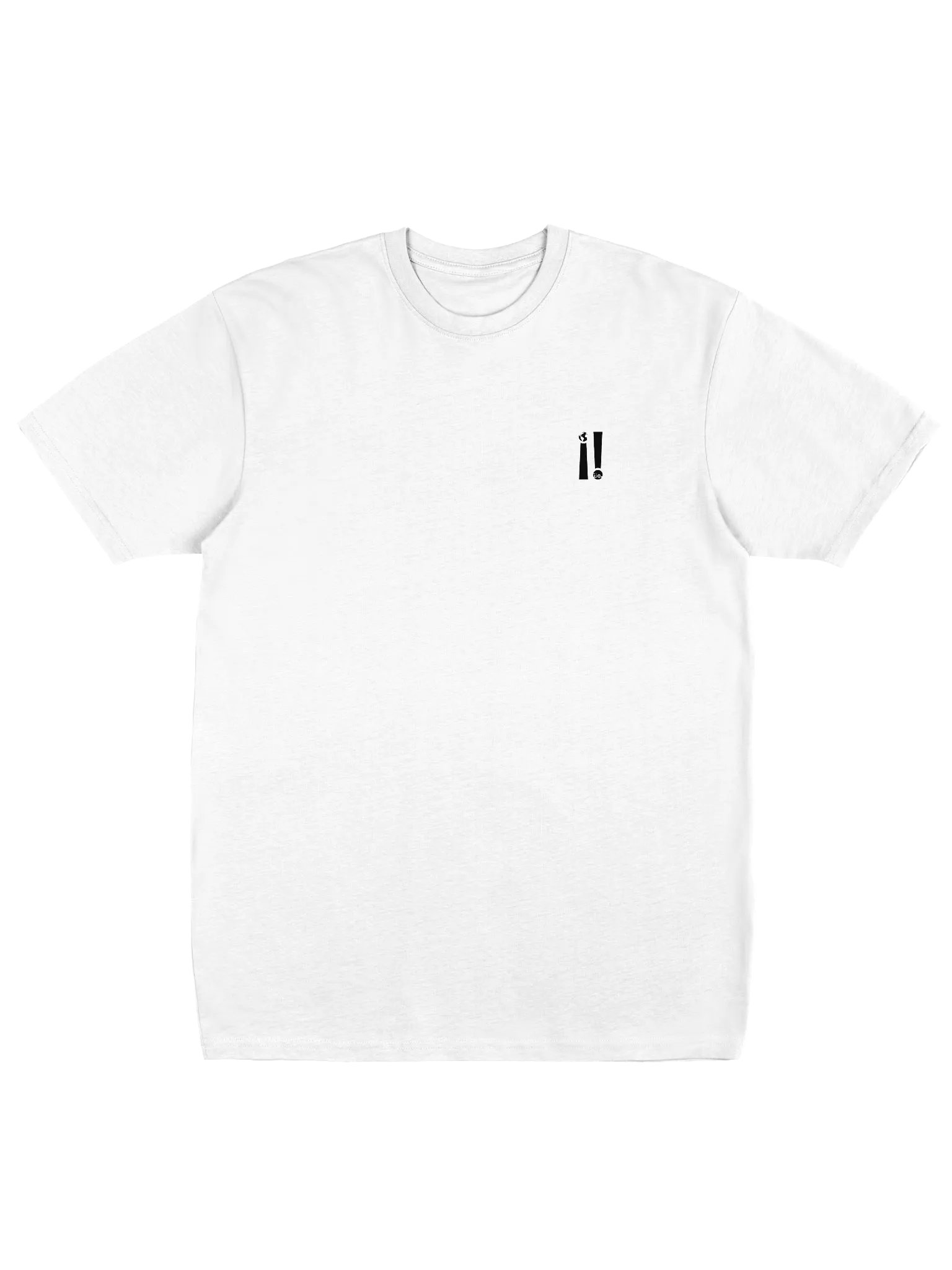 Just Be Simple Logo Heavy White Tee product image (1)