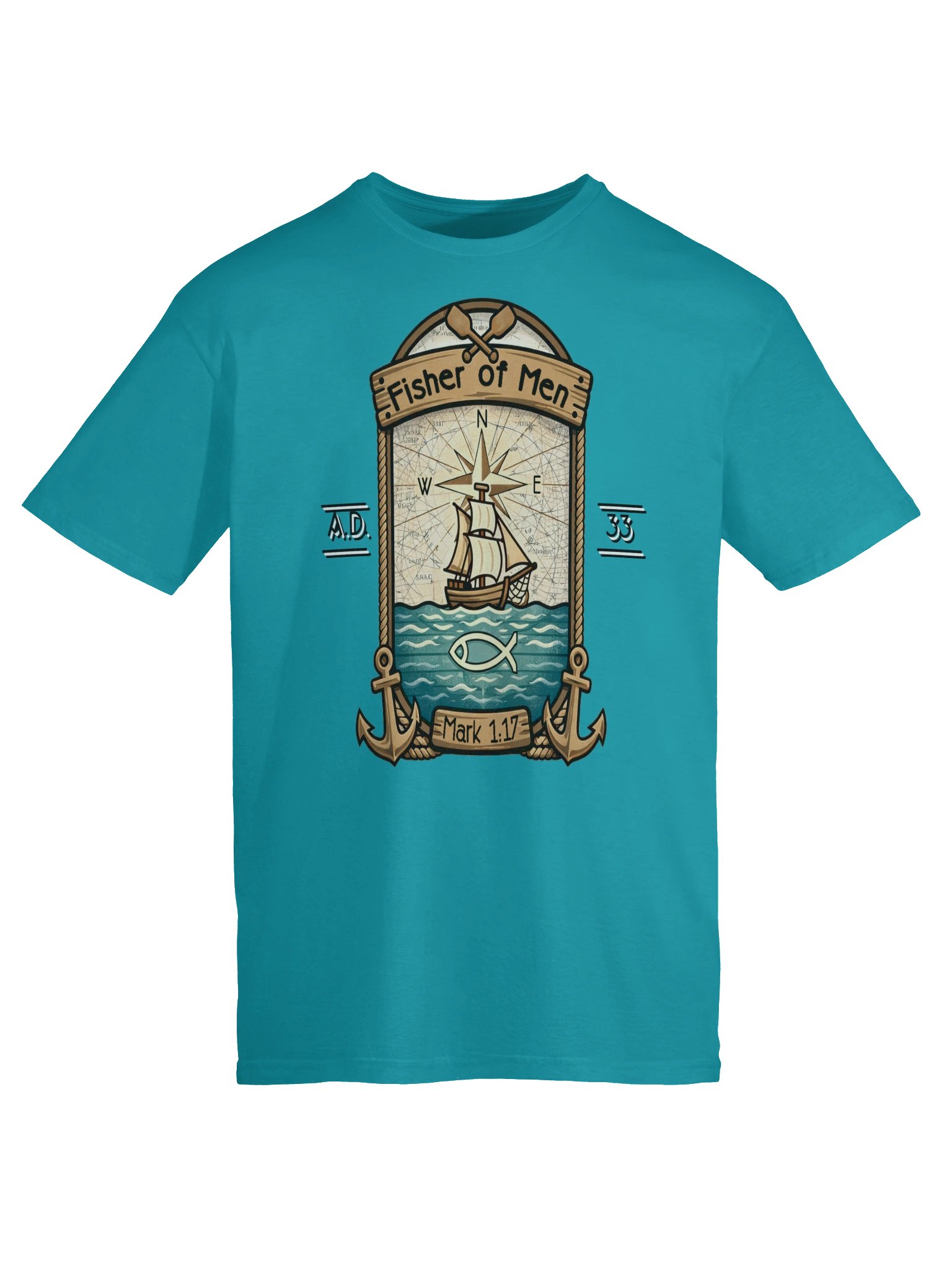 Fisher of Men Christian Nautical Faith Design product image (45)