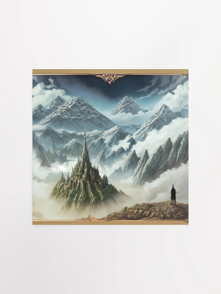 Lord Of The Rings Anime Concept Art Mystical Citadel Poster product image (1)