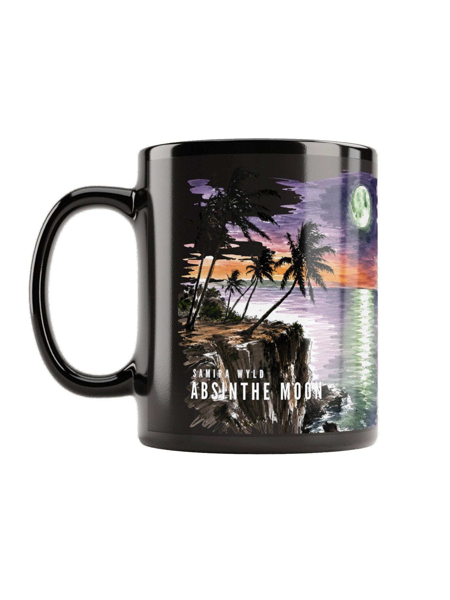 Absinthe Moon Sketch Edition Black Mug product image (3)