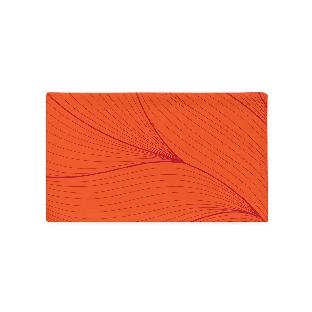 Flowing Lines Orange Pillowcase product image (5)