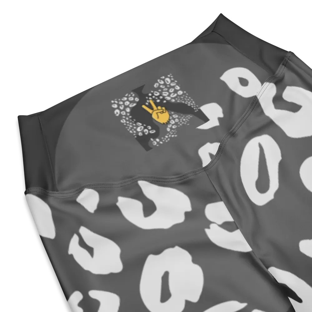 Grey Wildcat Whimsy Flare Leggings product image (2)