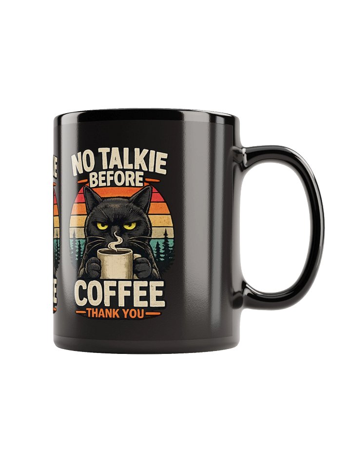 No Talike Before Coffee – Funny Cat Mug (Best Seller) product image (2)