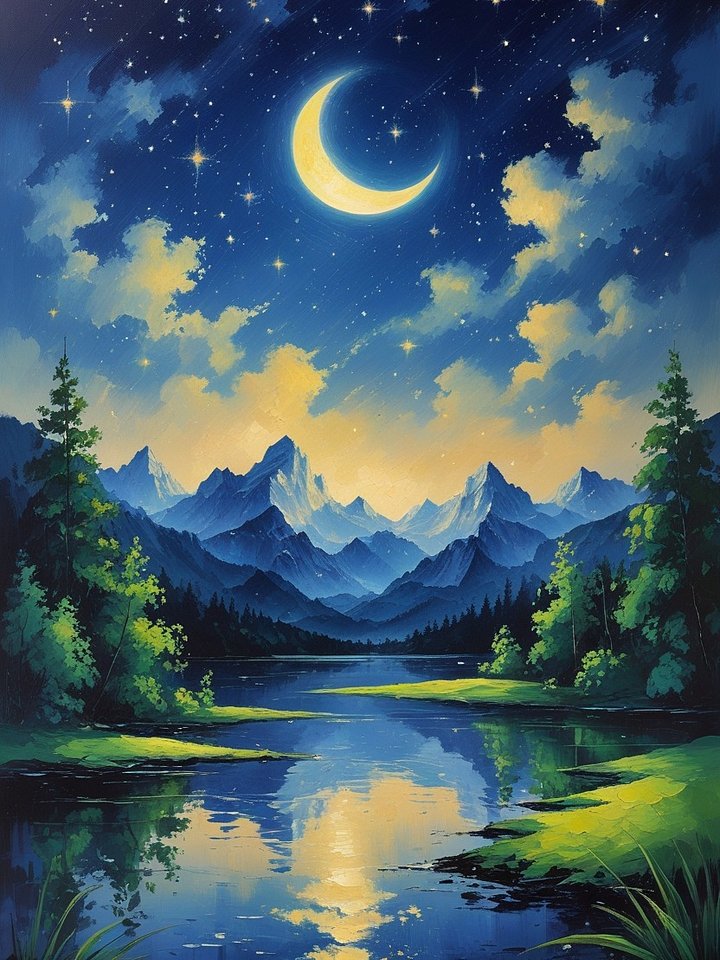Beautiful Night Digital Art product image (1)