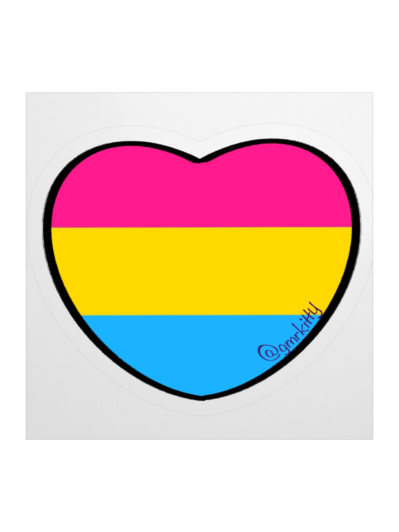 Pan Pride Heart Sticker product image (3)