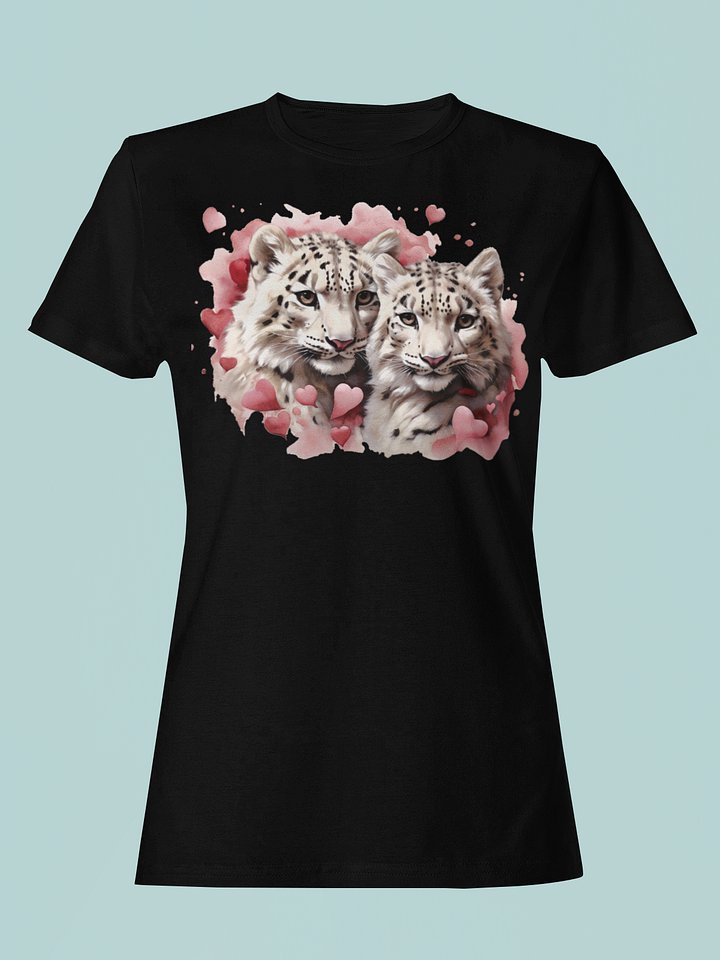 Snow Leopard Serenity Women's Fitted Tee product image (1)