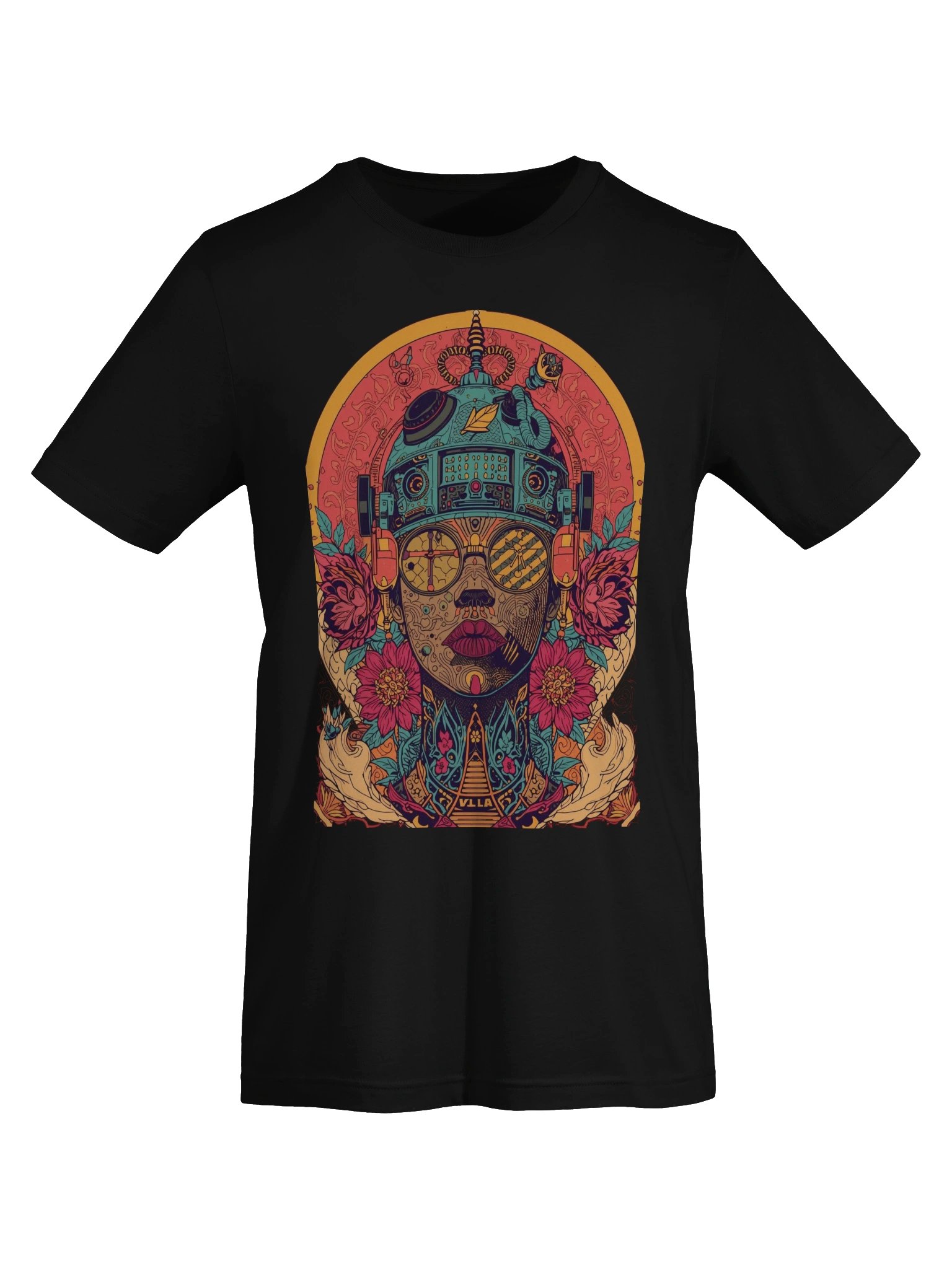 Psychedelic Cyber Bloom Supersoft Tee product image (4)