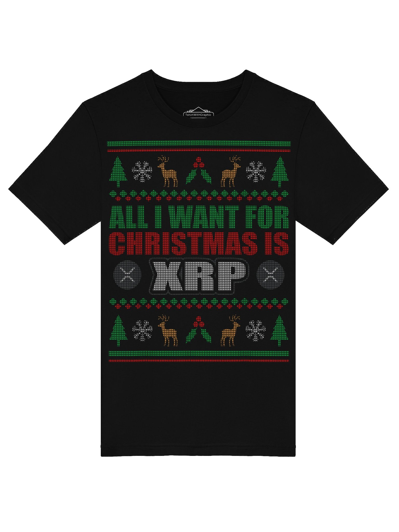 Ugly Christmas Sweater XRP,  Fun Crypto Enthusiast Gift Idea Ugly Christmas Sweater Unisex T-Shirt product image (28)