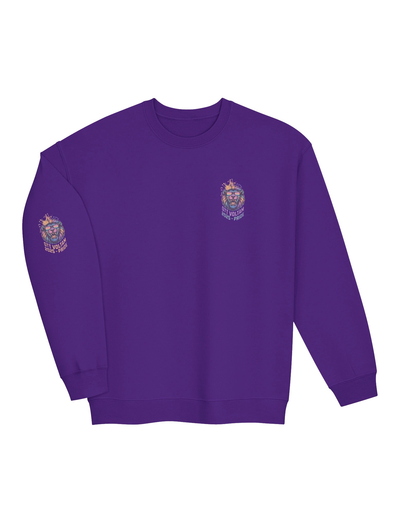 Budapest Pride 2025 Ott Voltam Vintage Unisex Gildan Pulcsi_EQALL.hu® Originals_ Fekete / Arany / Lila / Türkisz_Bal Zseb helyén és Jobb Ujjas product image (7)