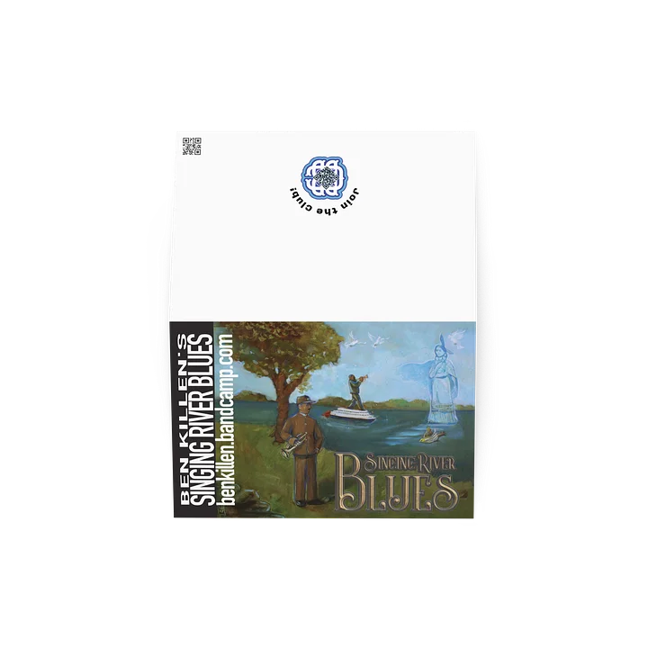 Singing River Blues Original Oil Album Art Greeting Card product image (4)