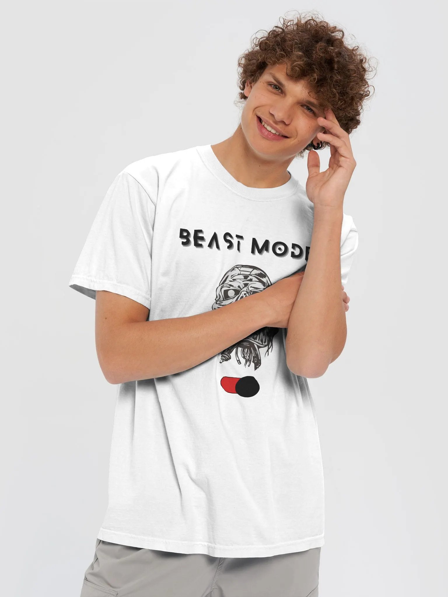 Beast Mode On Relaxed T-shirt product image (6)