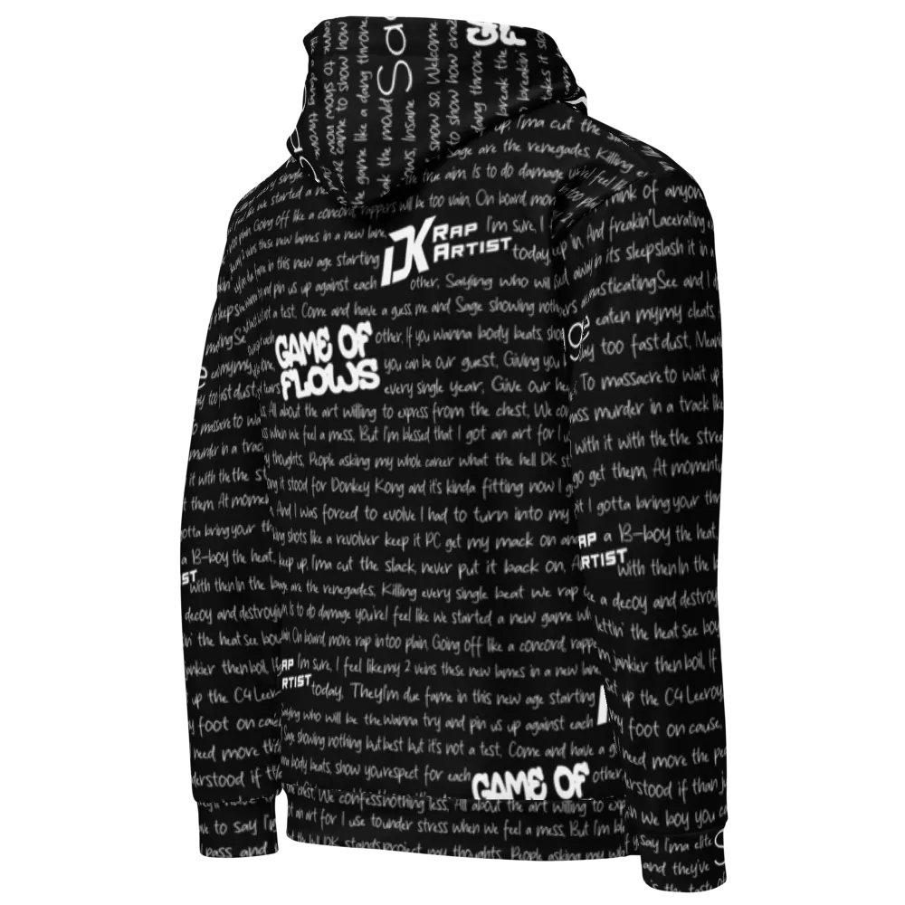 Game of Flows - DK Rap Artist & Sage - BLACK - Unisex Hoodie product image (3)
