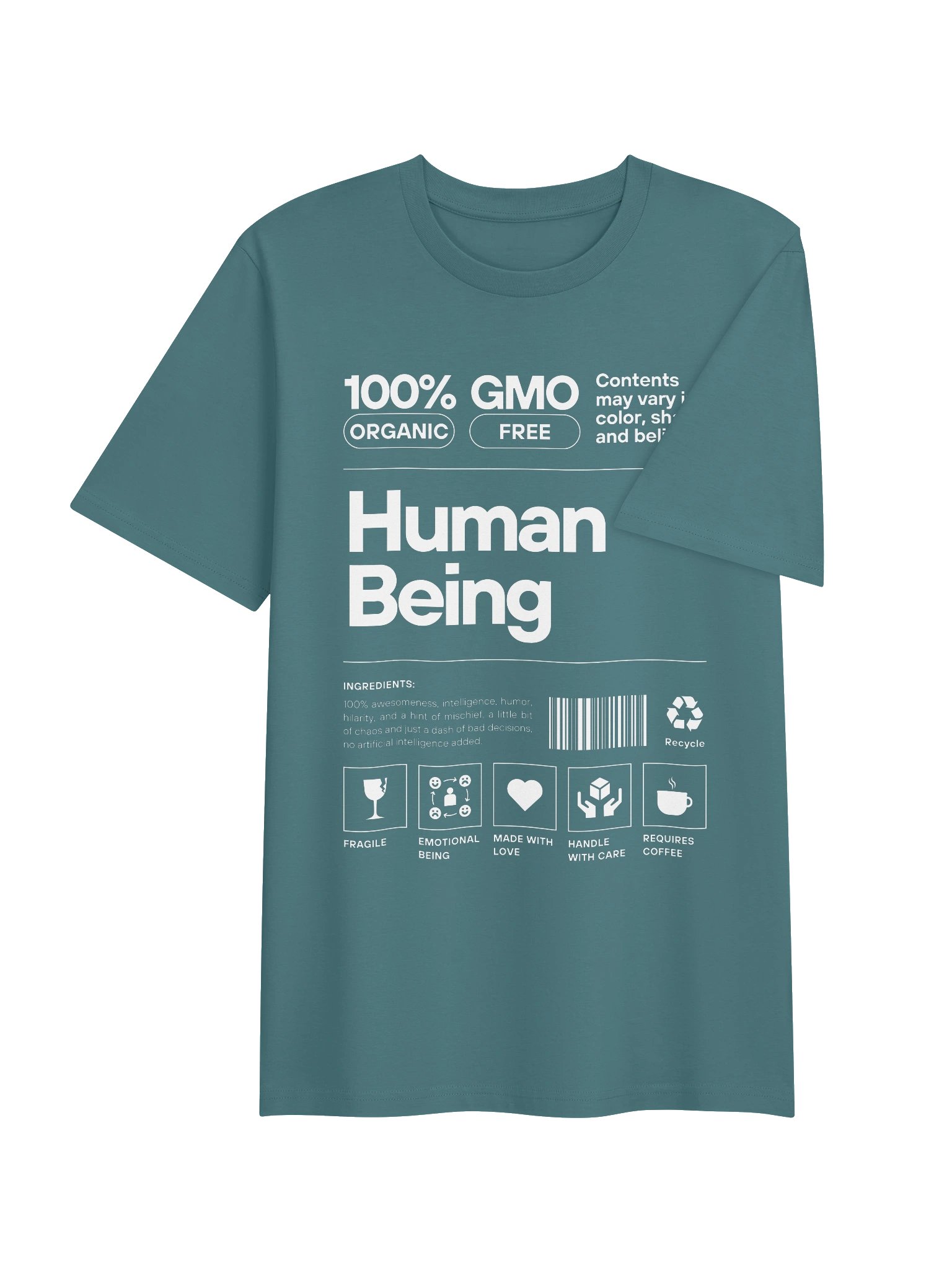 100% Human Being — Certified Organic -- Unisex Tee product image (13)