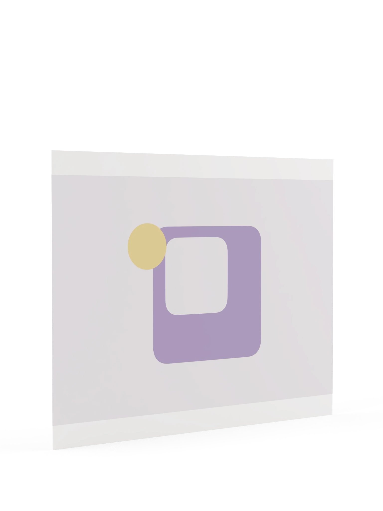 Lilac Mid Century Shape Print | Pastel Bathroom Wall Art product image (9)