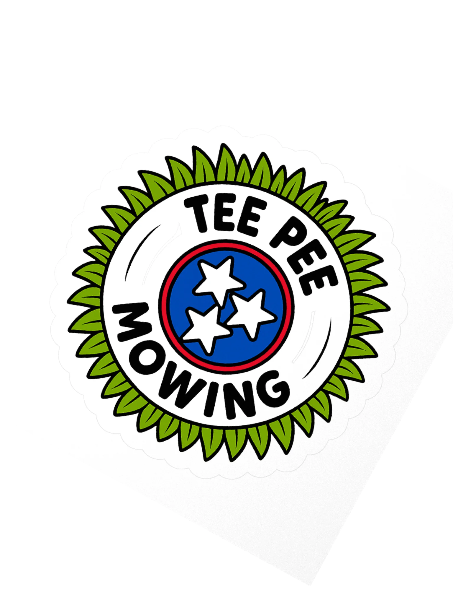 Tee Pee Mowing Sticker product image (4)