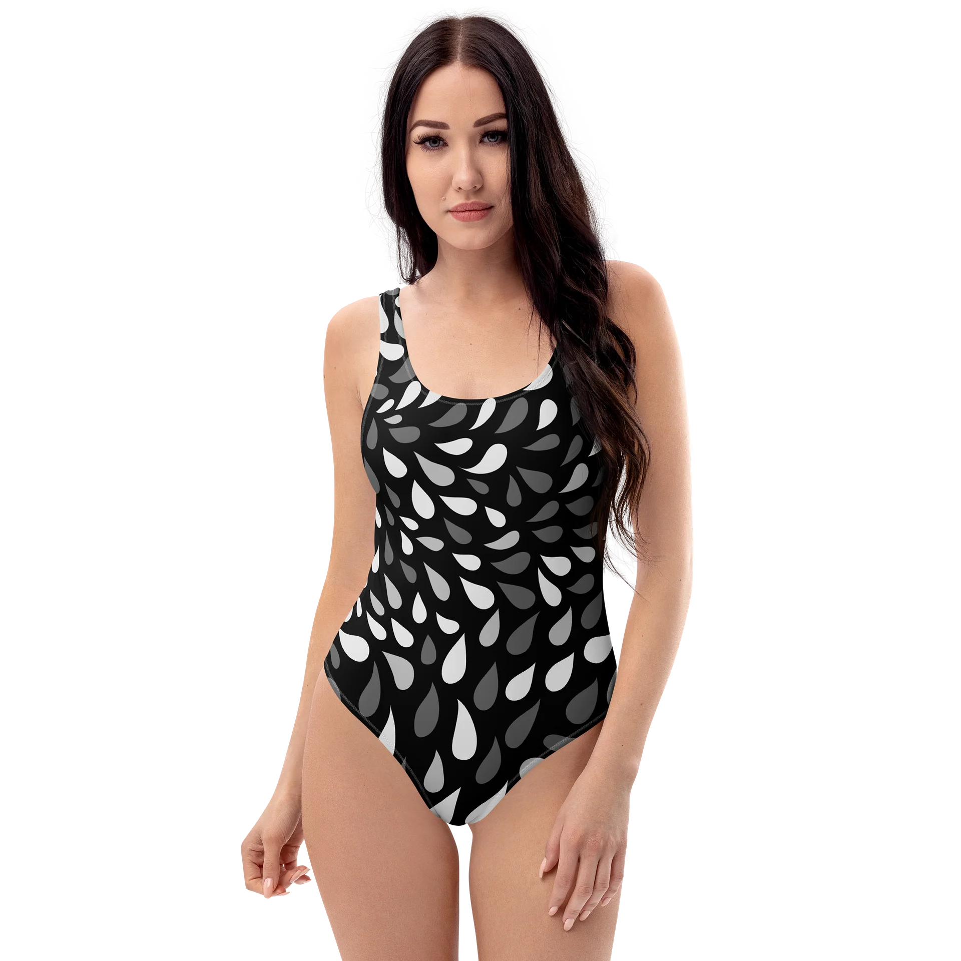 His House Womens One Piece Swimsuit - Black Wave product image (1)