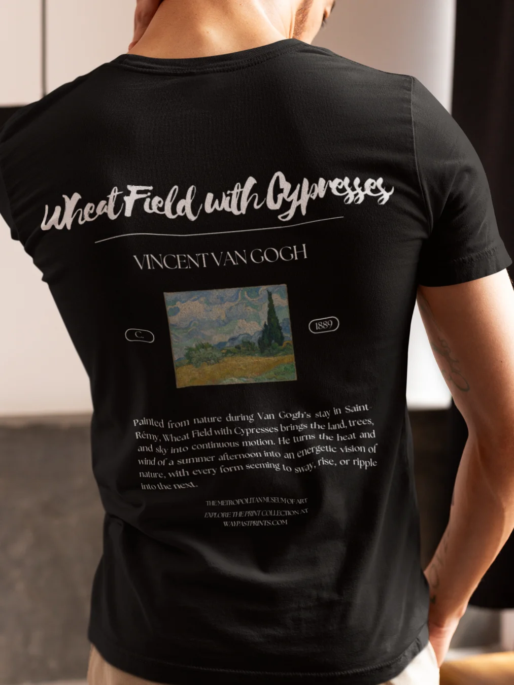 Wheat Field with Cypresses (Vincent van Gogh) T-Shirt product image (3)