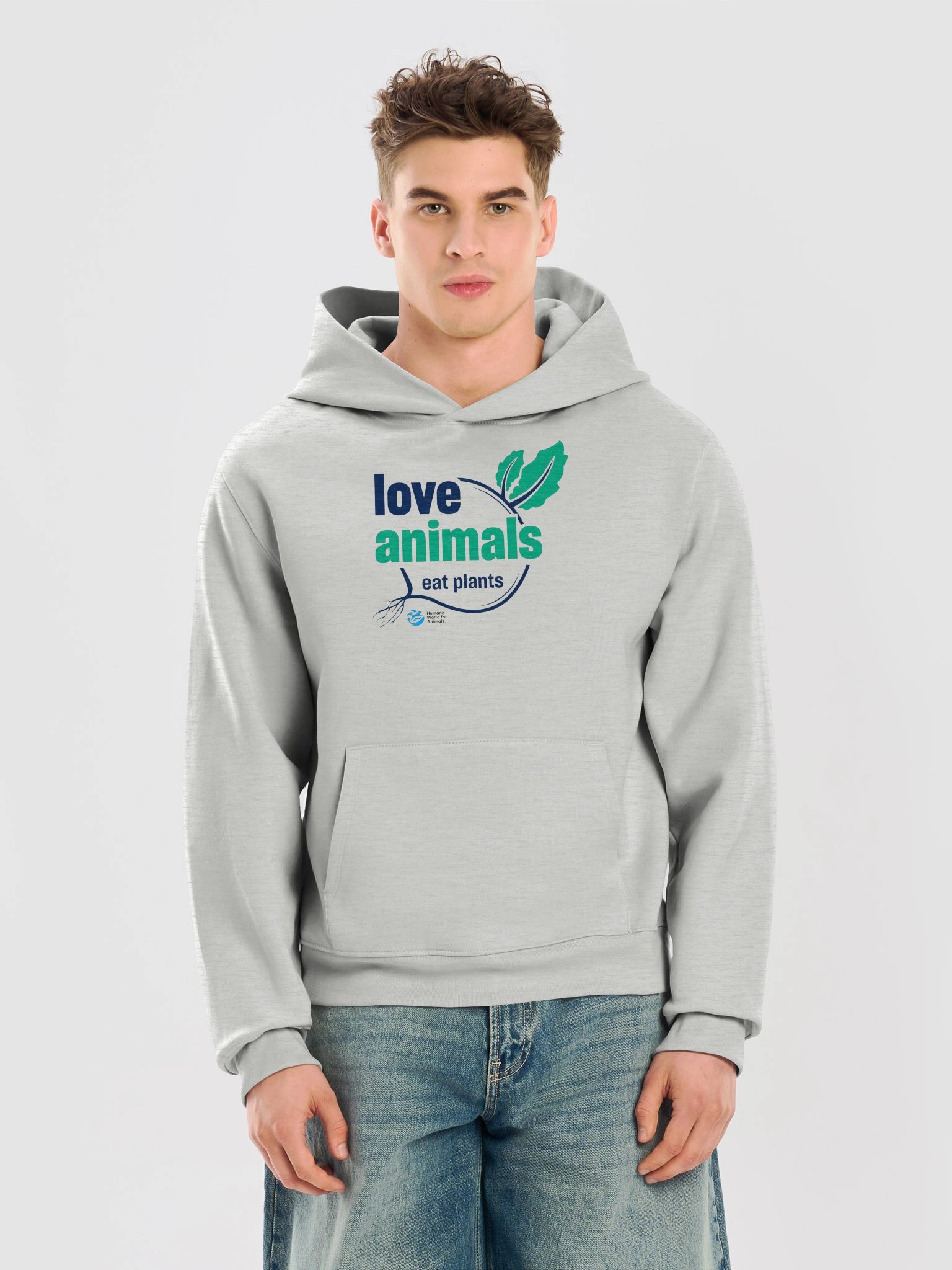 Love animals, eat plants - Hoodie product image (9)