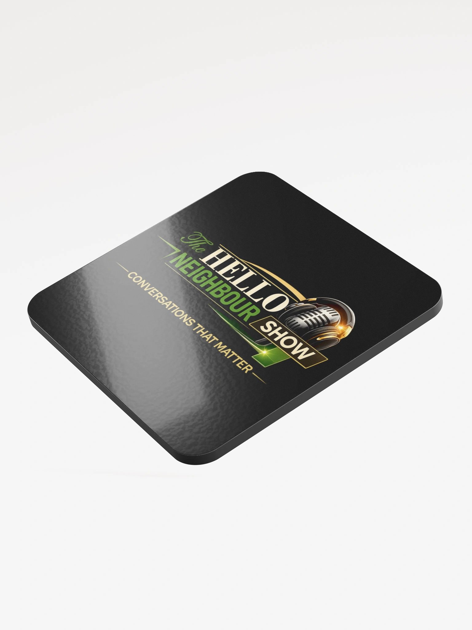 The Hello Neighbour Show Logo Glossed Cork Coaster product image (3)