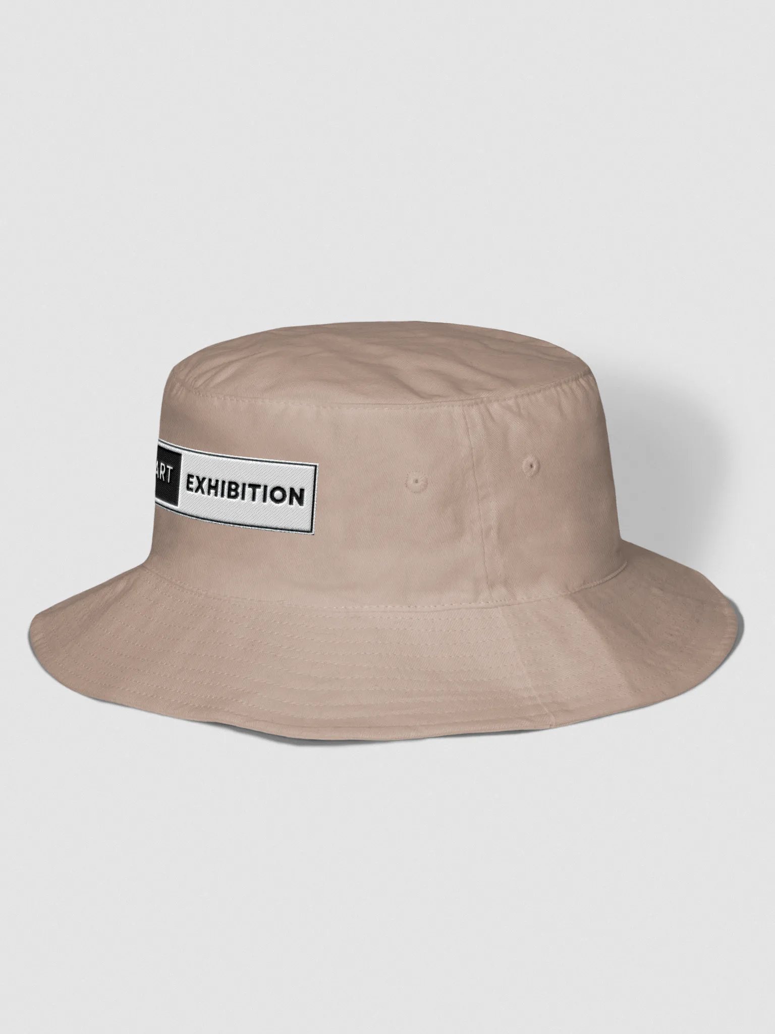 Grey "AI ART EXHIBITION BOX LOGO" Bucket Hat product image (2)