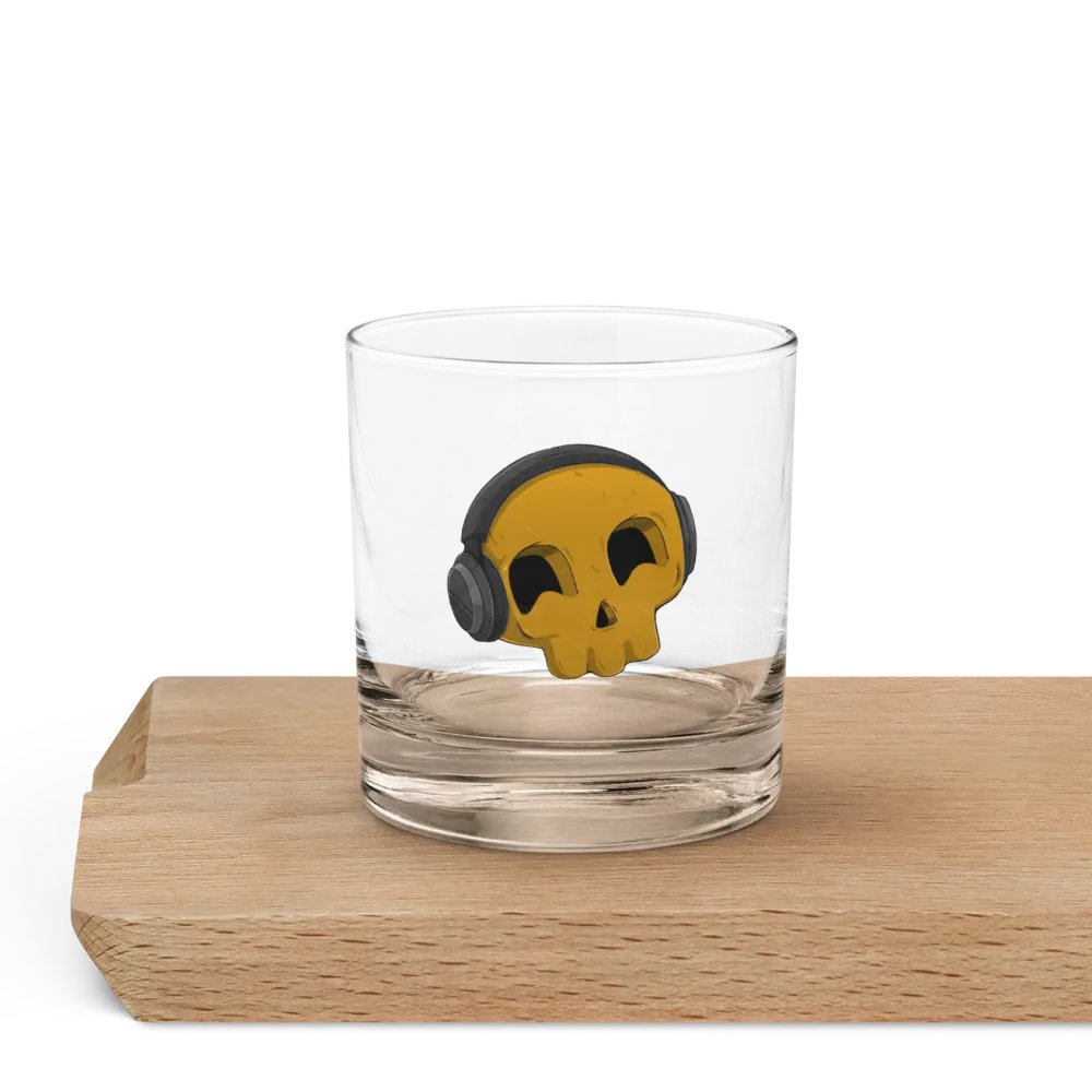 Don't Worry, Be Happy Skull Kid Rocks Glass product image (5)
