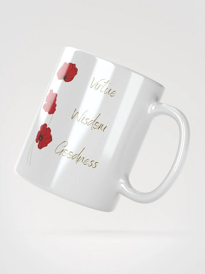 Virtue Wisdom Goodness Poppies Mug product image (2)