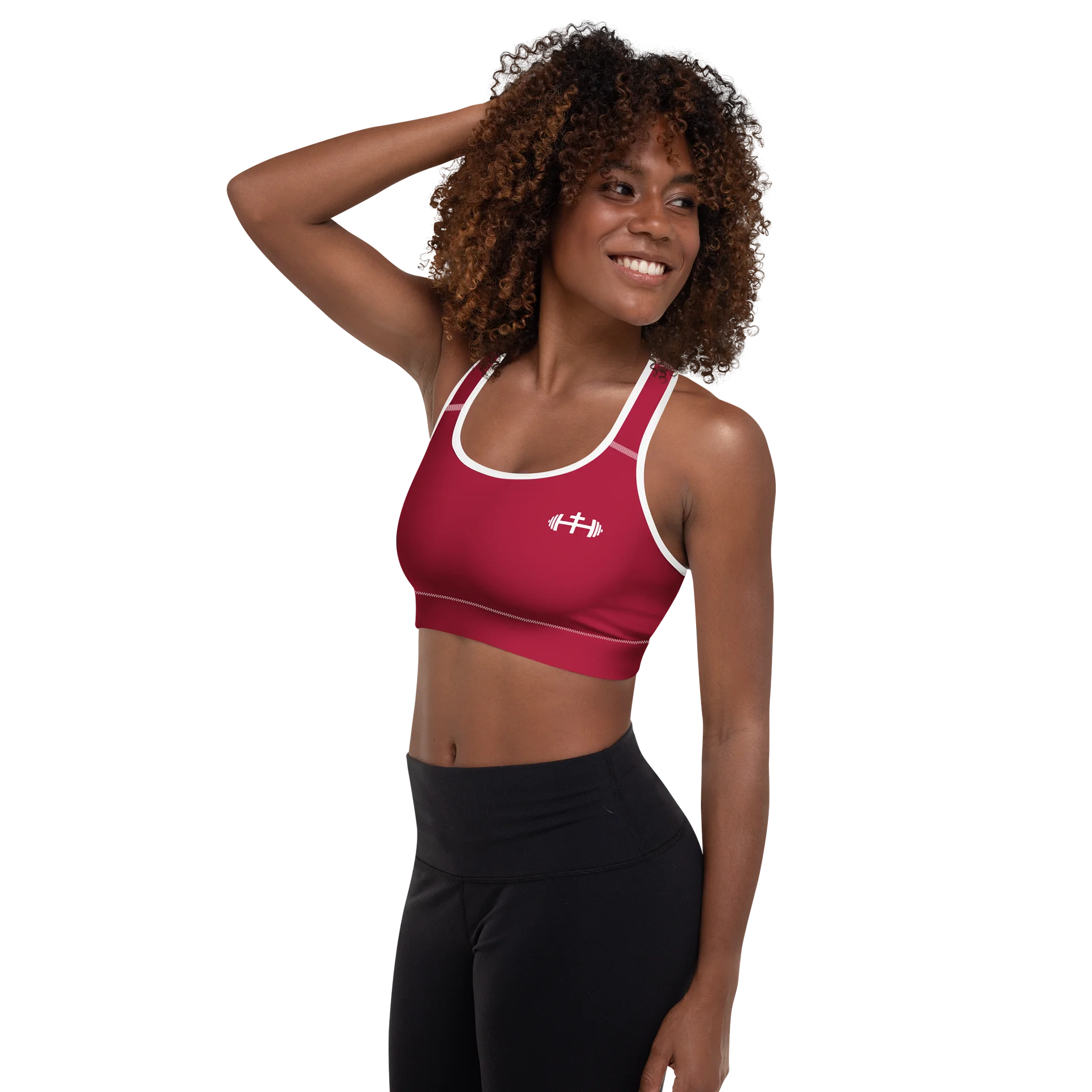 His House Womens Padded Sports Bra - Red product image (5)