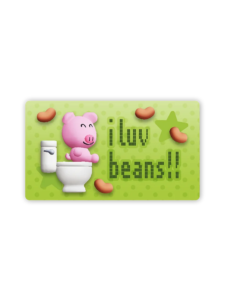 I Luv Beans Sticker product image (2)
