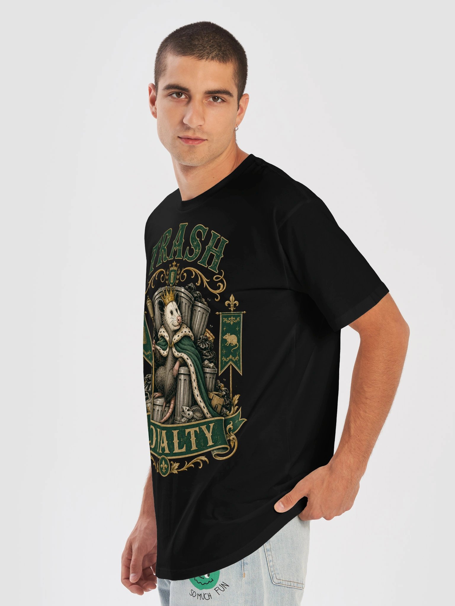 Trash Royalty — Funny Possum Tee , Trash Royalty Possum Shirt — Funny Opossum Graphic Tee | Grinfolk product image (1)