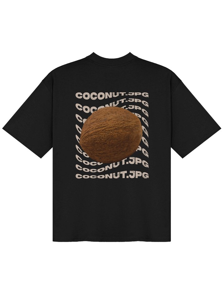 COCONUT.JPG (Black) - Front & Back Design T-Shirt product image (1)