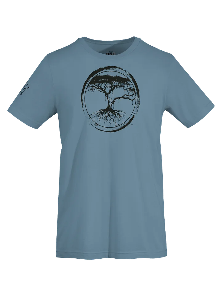 ONE KING Rooted IV Premium T-Shirt with sleeve logo black print product image (2)