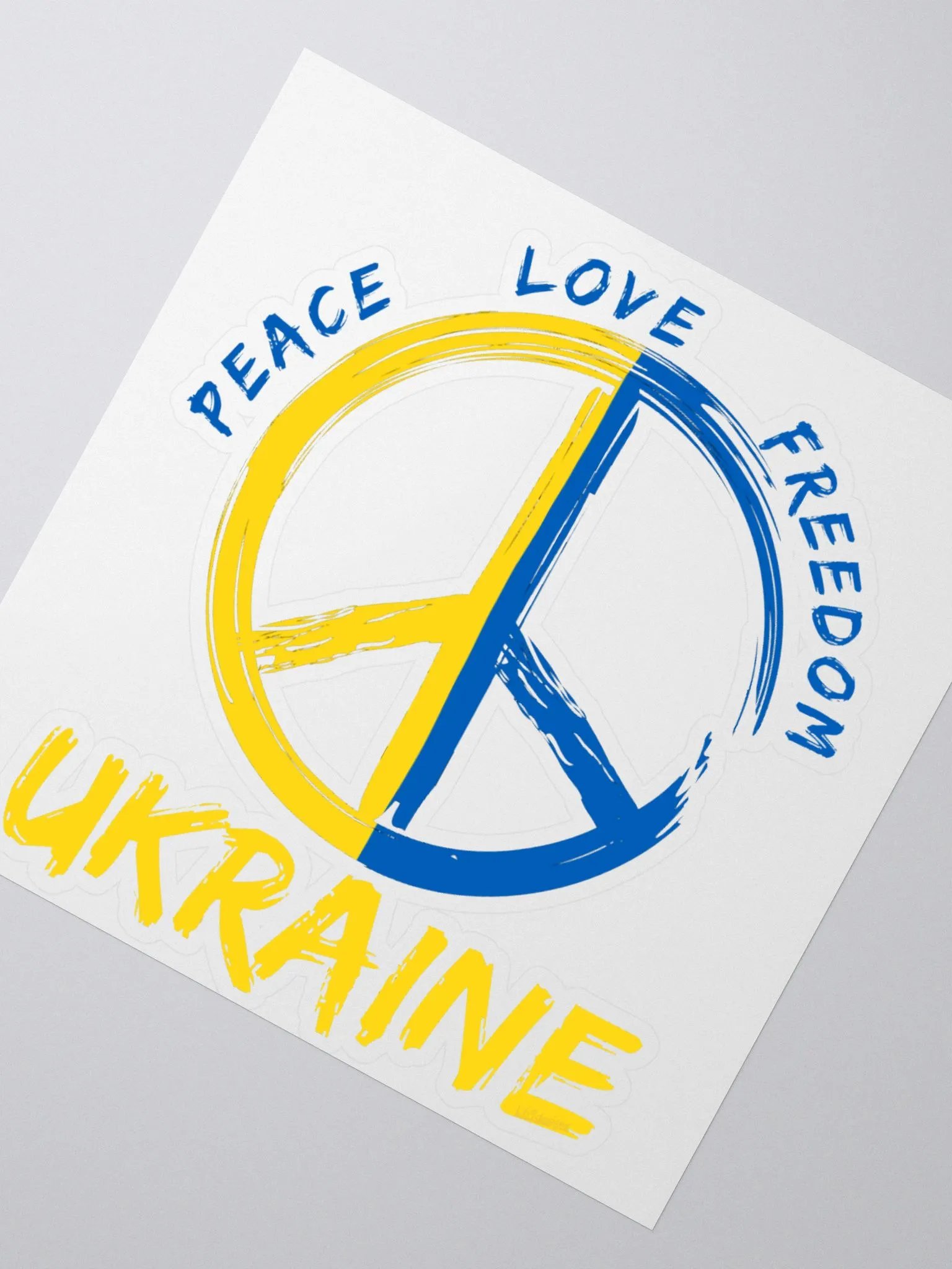PEACE LOVE FREEDOM UKRAINE product image (5)