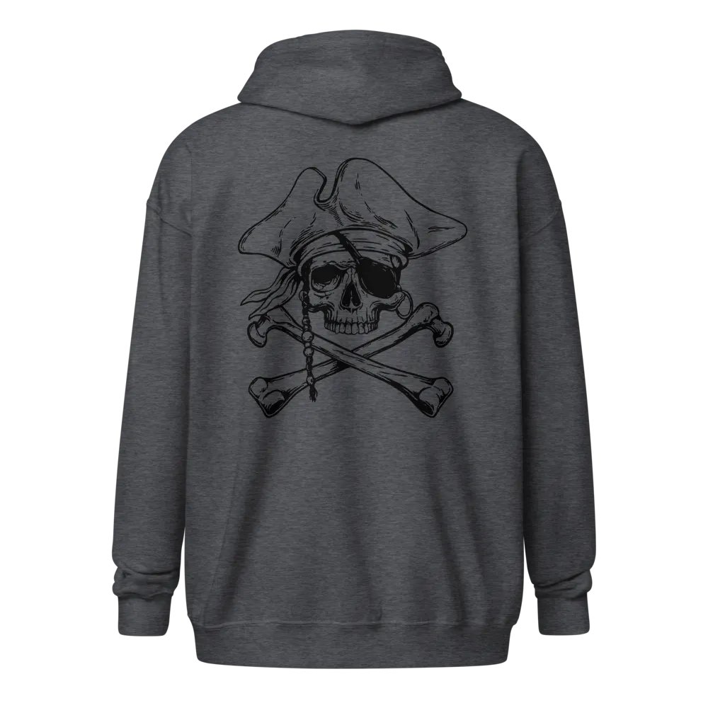 Krewmate Essential Zip Hoodie - Back from the Dead Variant (Black Logo) product image (4)