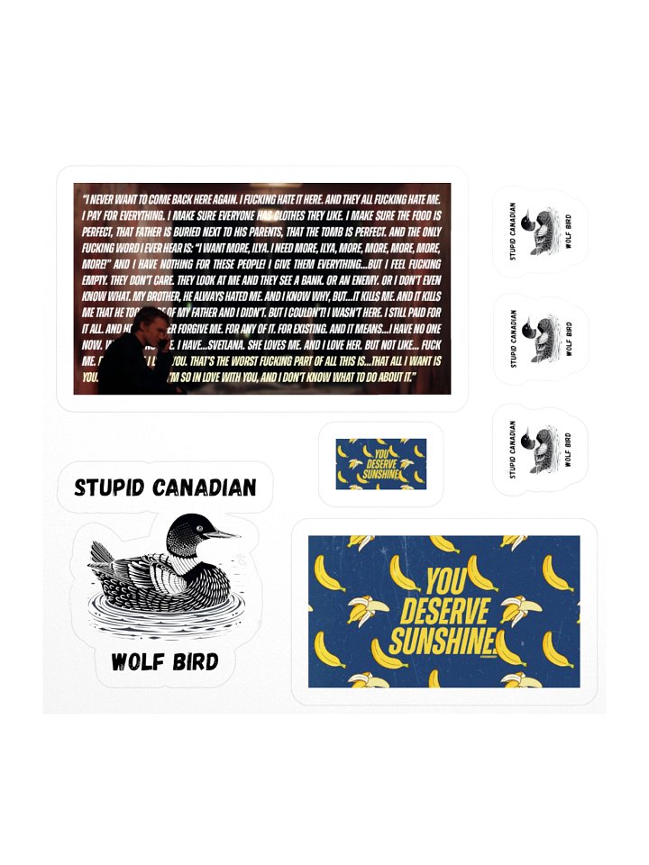 Hockey Romance Kiss Cut Stickers product image (1)